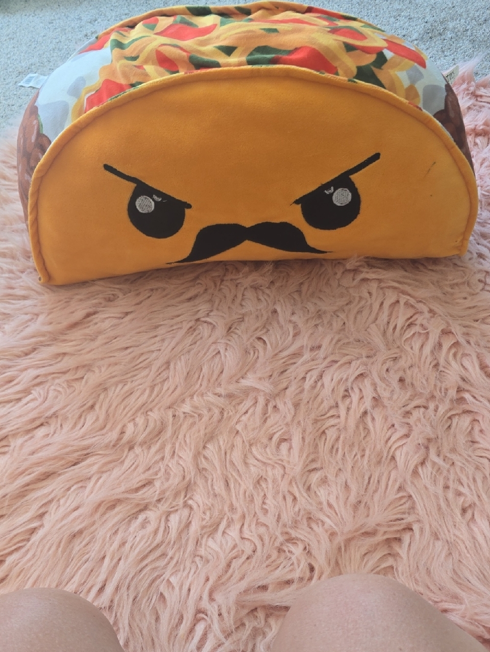 Yellow Taco Plush Pillow